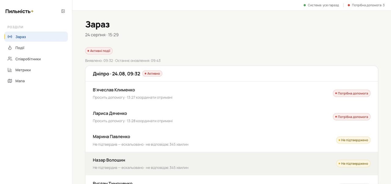 Зараз — активна подія